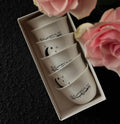Arabic coffee cups set of 6 pieces - طقم فناجين عدد ٦ بعبارات رمضانيه