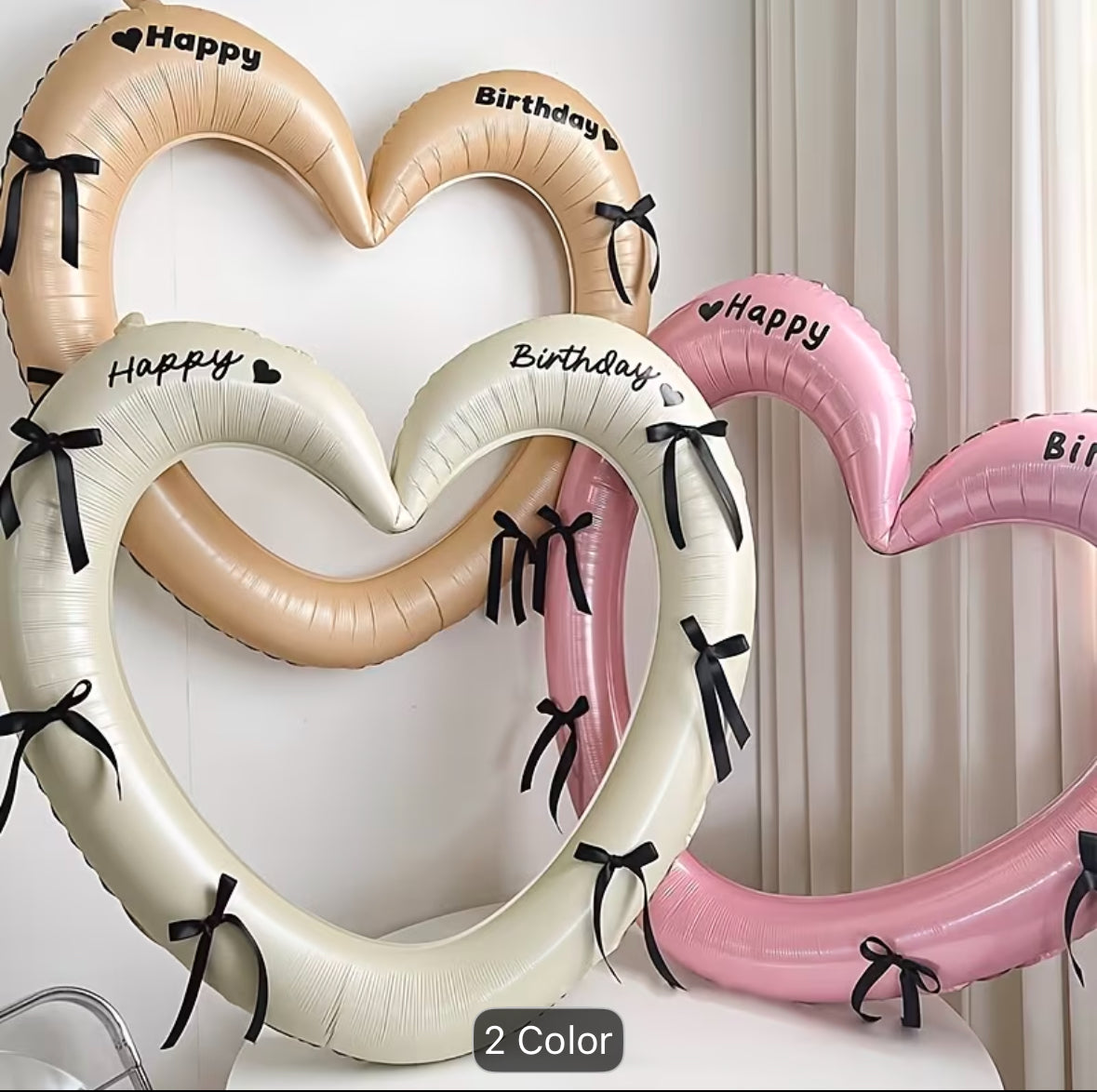 Heart balloon Big size ( Deflated )♥️نفافيخ على شكل قلب حجم كبير (غير منفوخ)