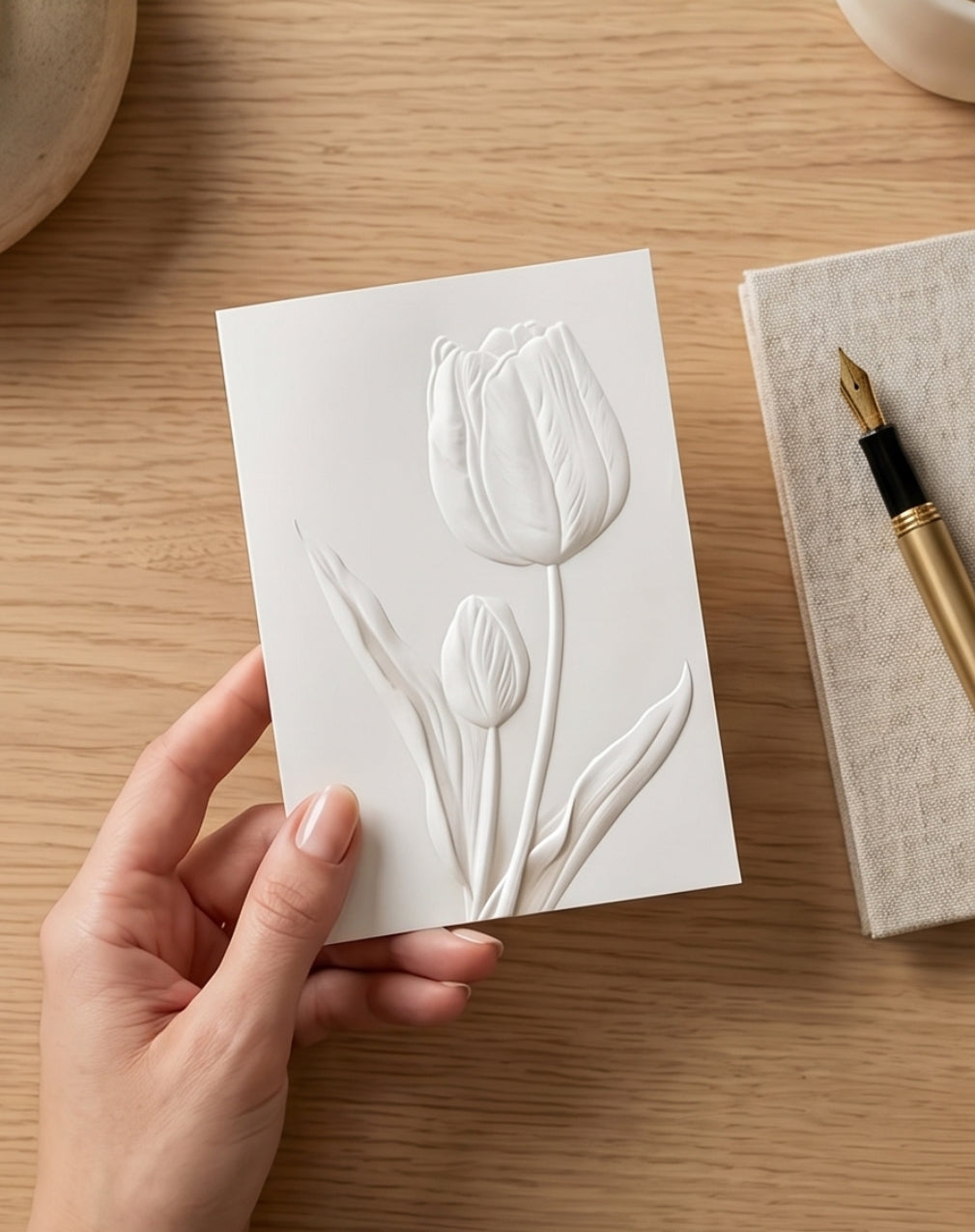 White floral envelopes