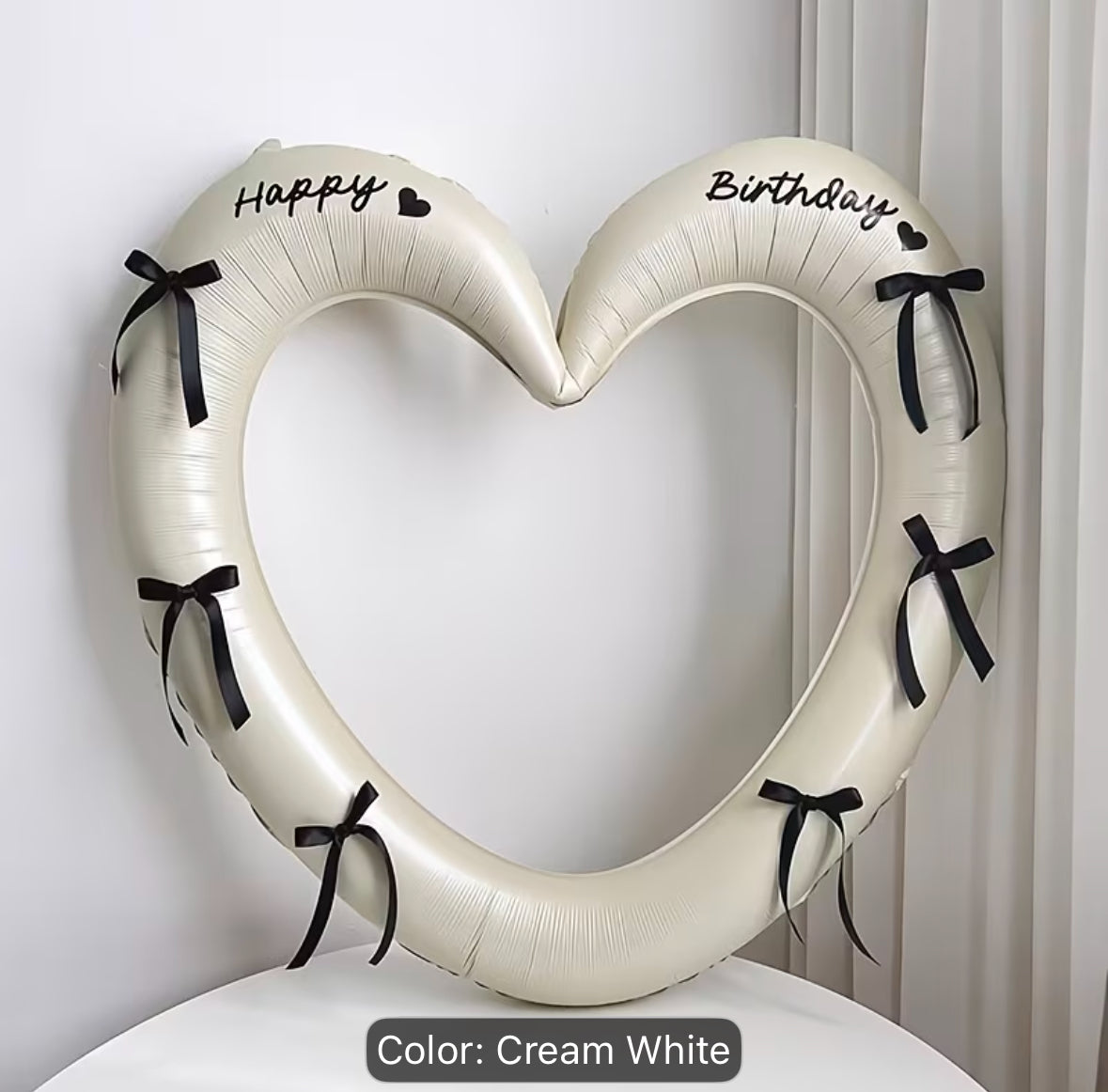 Heart balloon Big size ( Deflated )♥️نفافيخ على شكل قلب حجم كبير (غير منفوخ)