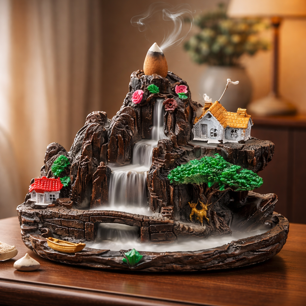The bakhor waterfall ornament (Mini)- تحفة شلال البخور (ميني)