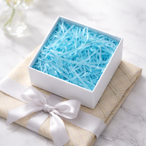 Box filling shredded paper - تعبئة بوكس هدايا ورق مقطع