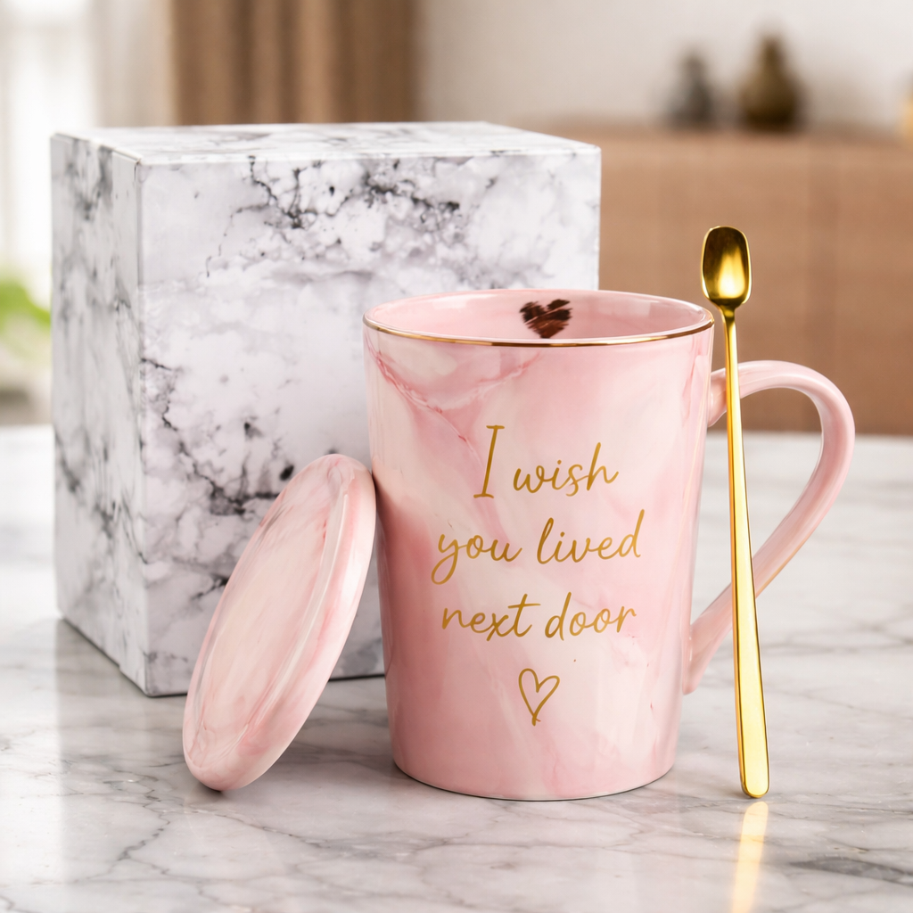كوب مع ملعقه - Mug with spoon