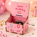 Mini happy birthday music box