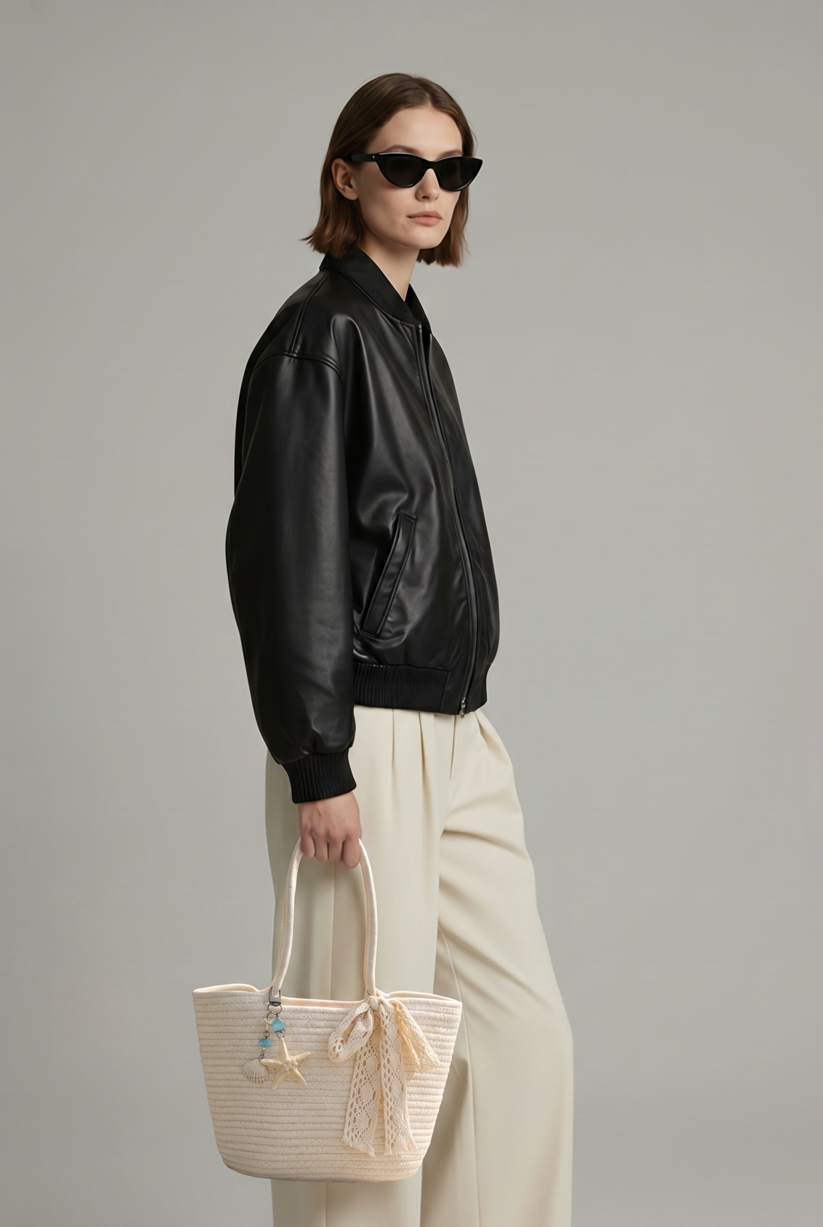 Small tote off white bag