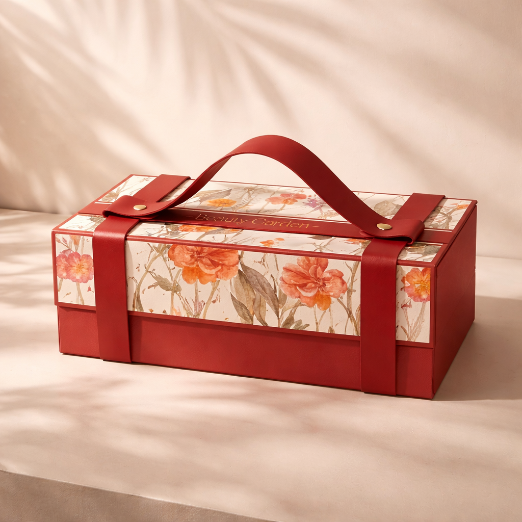 Red floral gift box