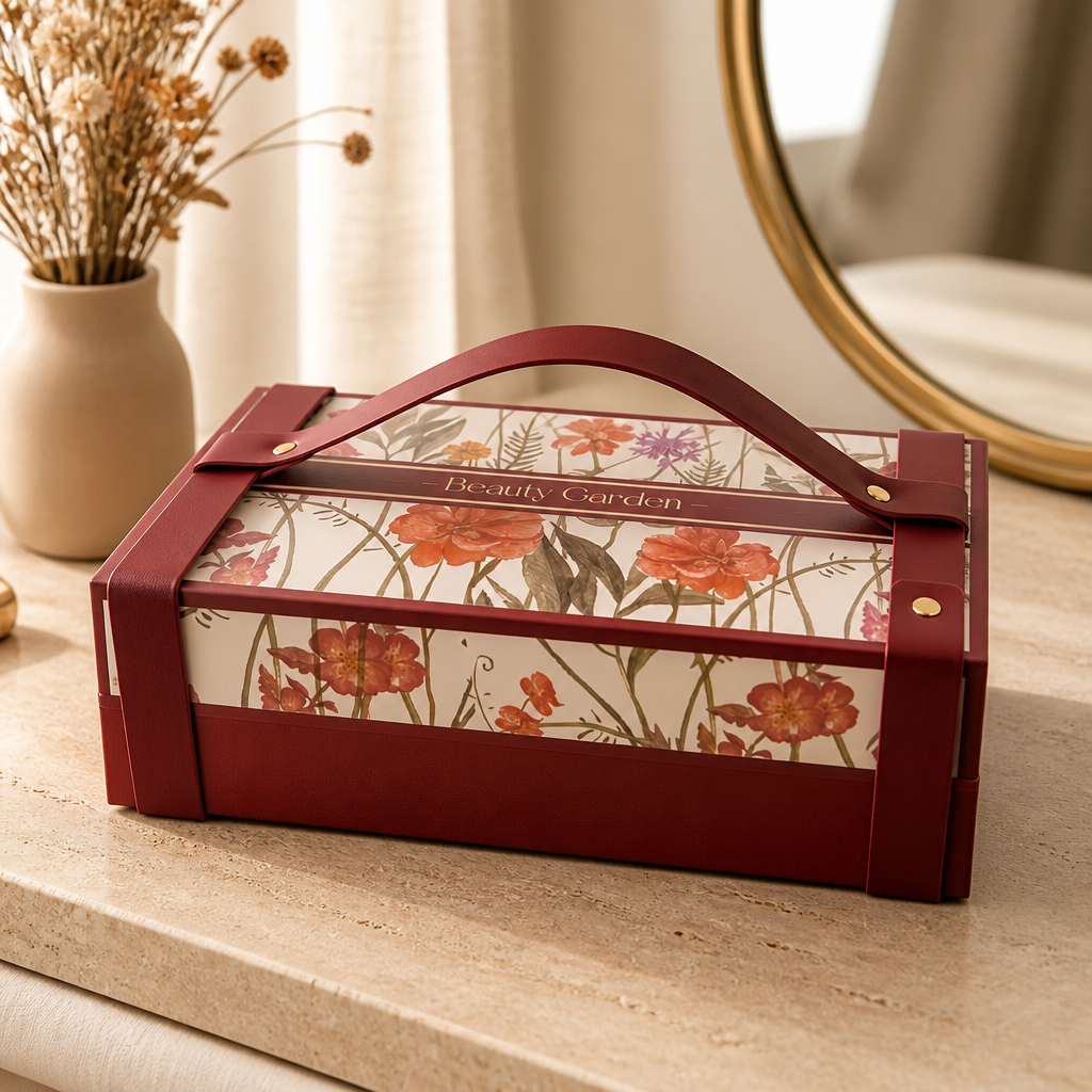 Red floral gift box
