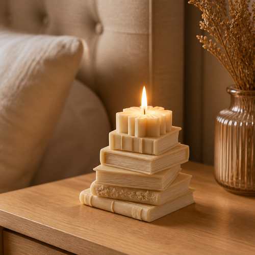 Books candle