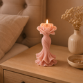 Flower dress candle