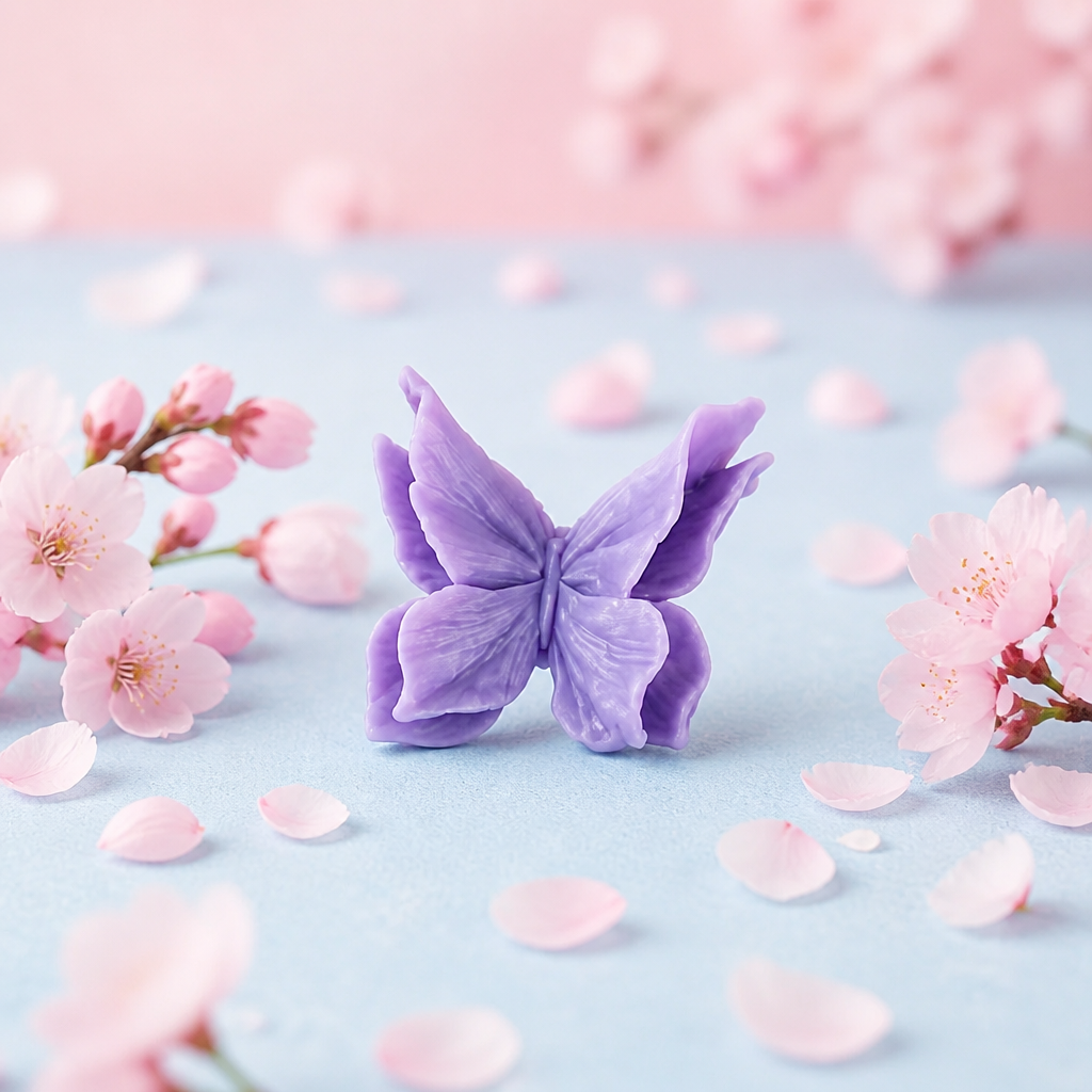 5 pcs butterfly candle
