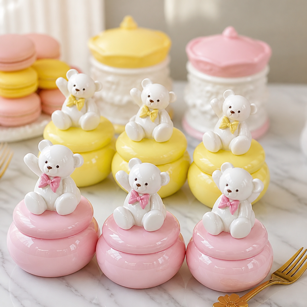 Teddy bear box candle