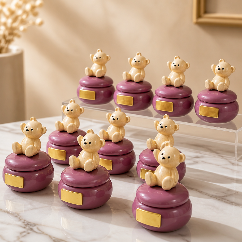 Teddy bear box candle