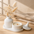 Set of 3 pec tray min vase and cup