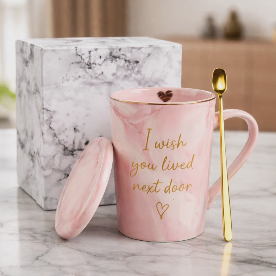 كوب مع ملعقه - Mug with spoon