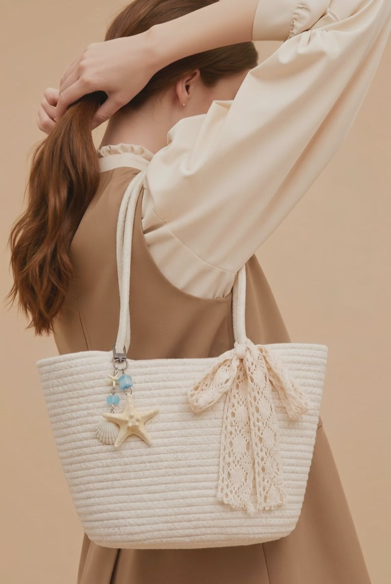 Small tote off white bag
