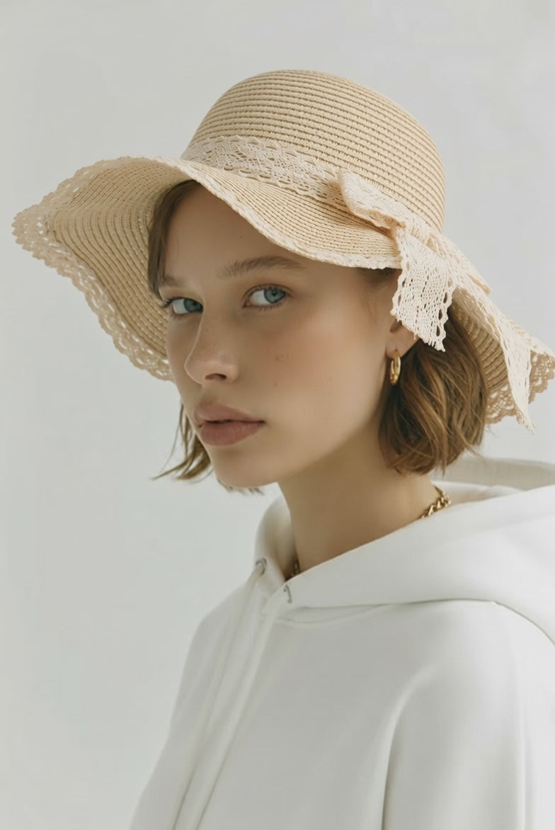 Beige beach hat - قبعة بحر (بيج)