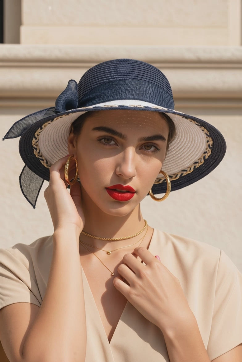 Beach bag and hat - شنطة وقبعة بحر